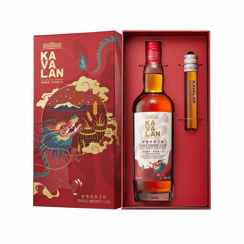 Kavalan Triple Sherry Cask Single Malt Taiwan Whisky (Year of the Dragon Giftset)