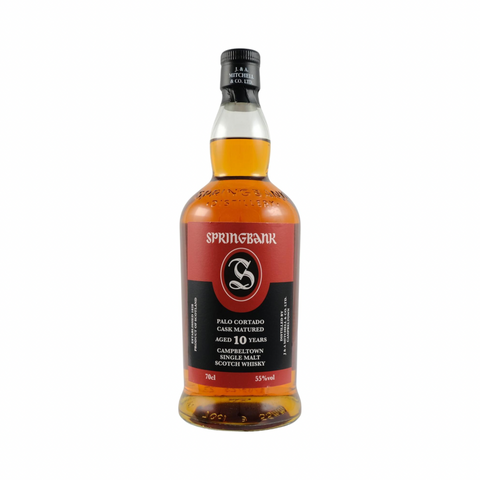 Springbank 10 Year Old Sherry Wood Palo Cortado Matured Single Malt Scotch Whisky