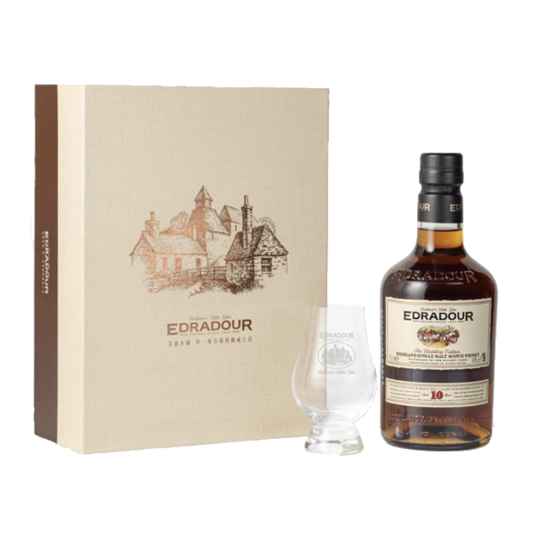Edradour 10 Years Old Single Malt Scotch Whisky (Giftset)