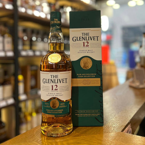 Glenlivet 12 Year Old Rum & Bourbon Cask Single Malt Scotch Whisky