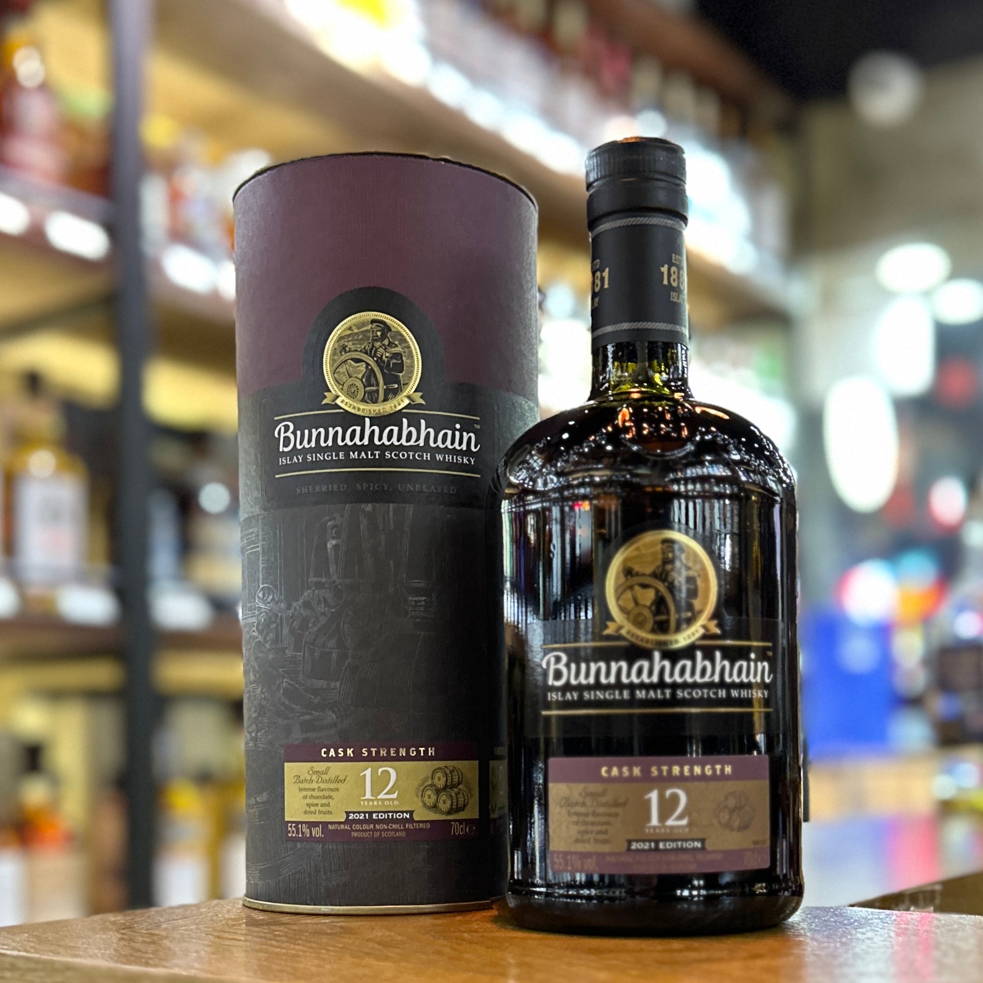 Bunnahabhain 12 Year Old Cask Strength Single Malt Scotch Whisky (2021 Edition)