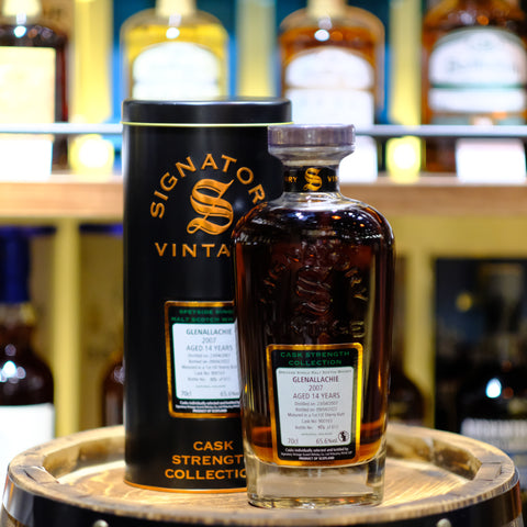 GlenAllachie 14 Years Old 2007 by Signatory Vintage Cask Strength Collection Single Malt Scotch Whisky