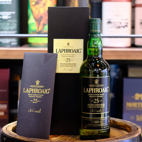 Laphroaig 25 Year Old Single Malt Scotch Whisky (2015 Cask Strength Edition)