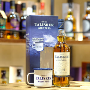 Talisker 10 Year Old Single Malt Scotch Whisky (with Talisker Mug)