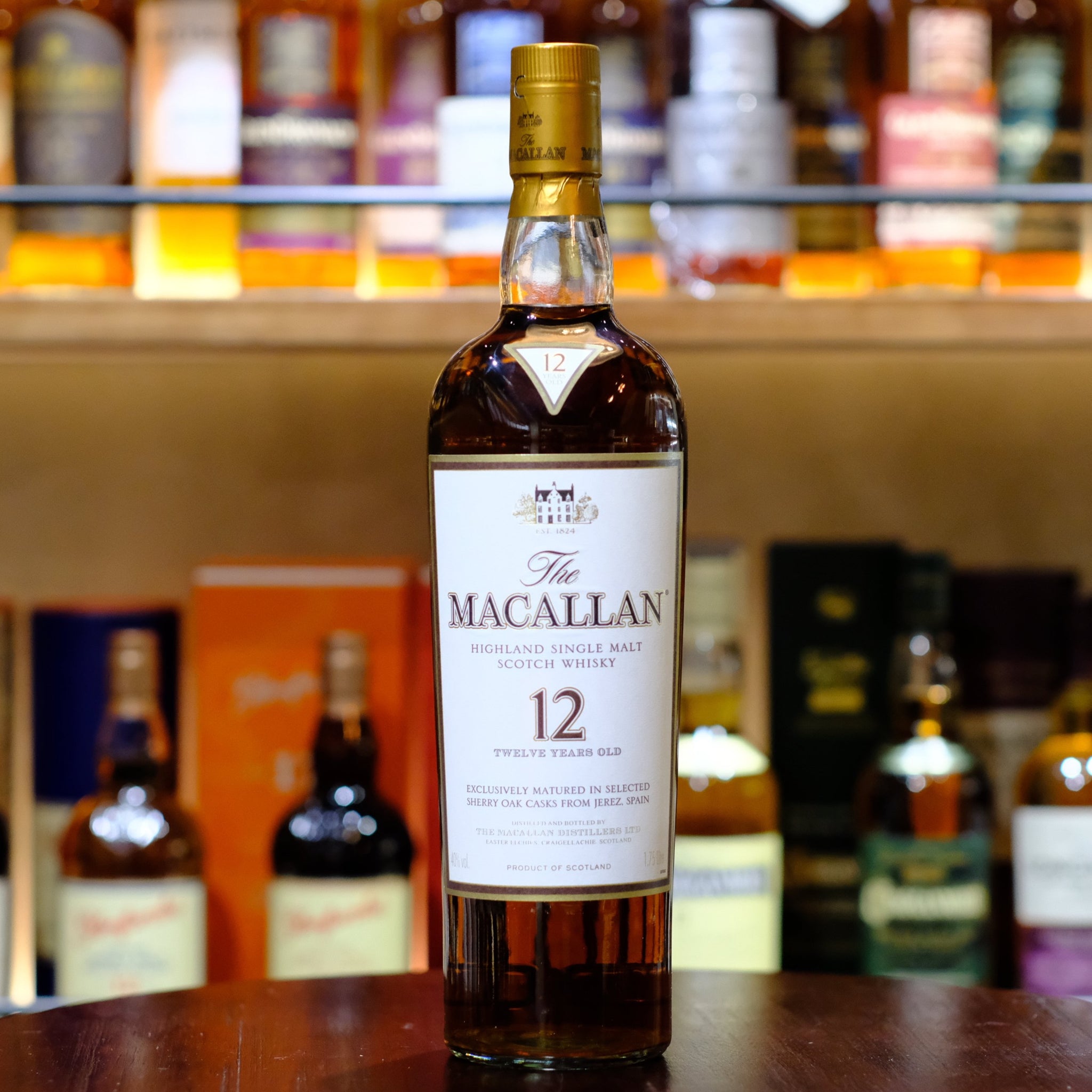 The Macallan 12 Year Old  Sherry Oak Cask Single Malt Scotch Whisky (1.75L)