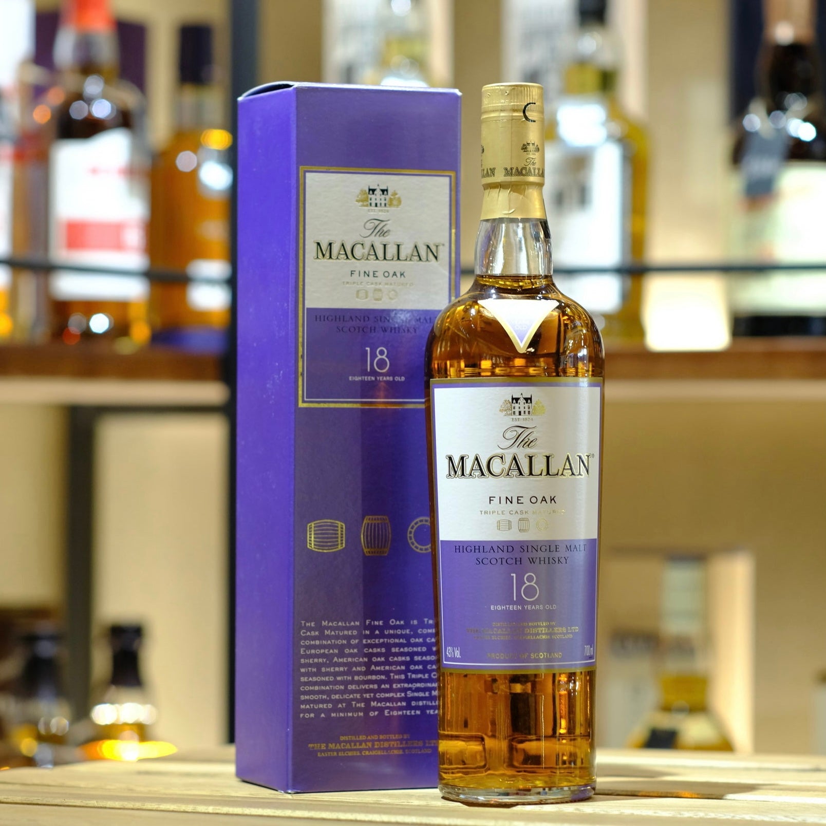 The Macallan 18 Year Old Fine Oak Single Malt Scotch Whisky